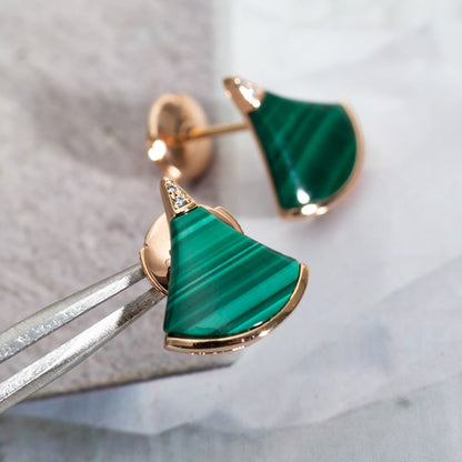 [⭐Hevara Jewelry]DIVAS DREAM EARRINGS PINK GOLD