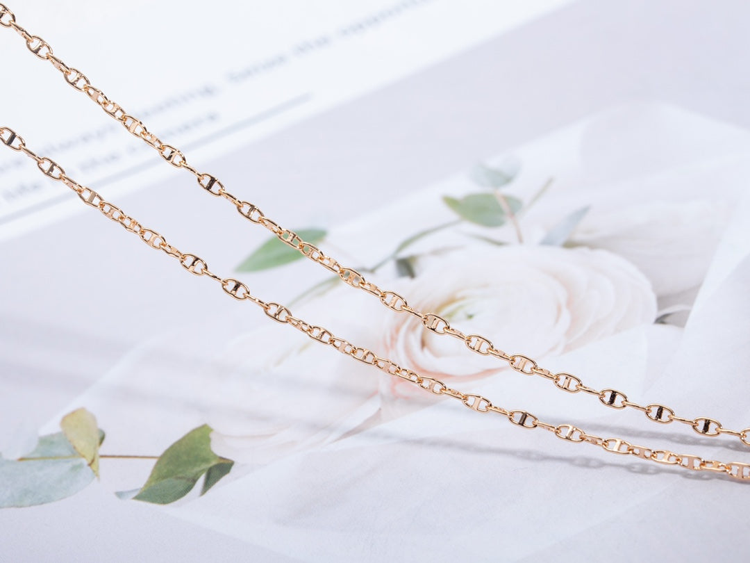 [⭐Hevara Jewelry]ECHAPPEE NECKLACE PINK GOLD