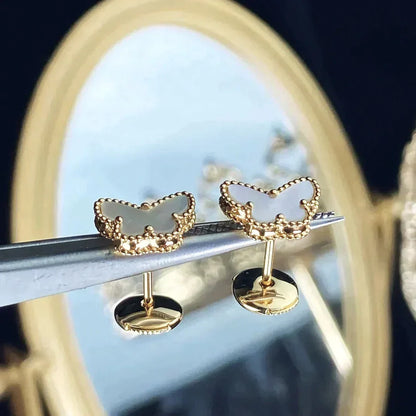 [⭐Hevara Jewelry]SWEET BUTTERFLY MOP EARSTUDS