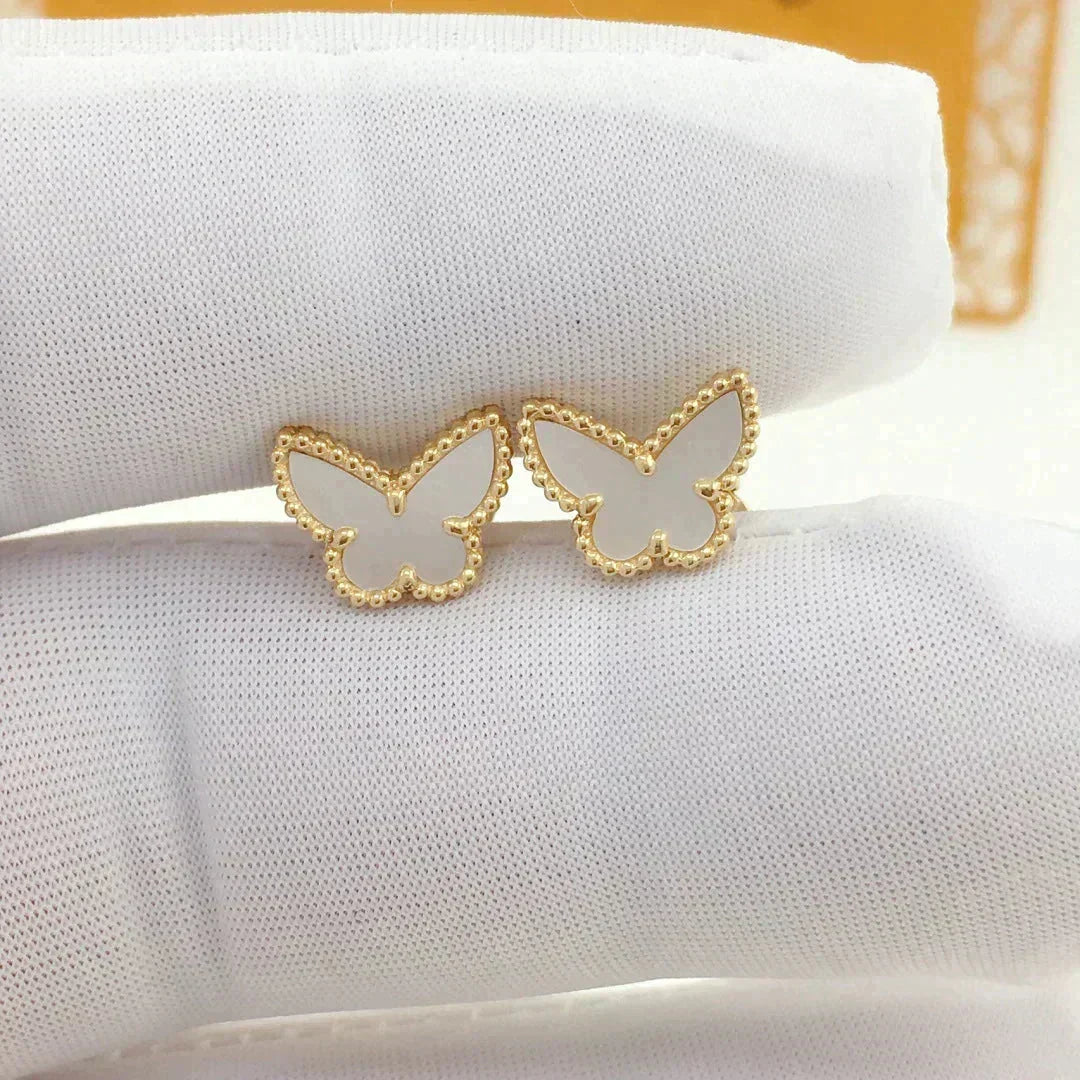 [⭐Hevara Jewelry]SWEET BUTTERFLY MOP EARSTUDS