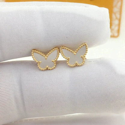 [⭐Hevara Jewelry]SWEET BUTTERFLY MOP EARSTUDS
