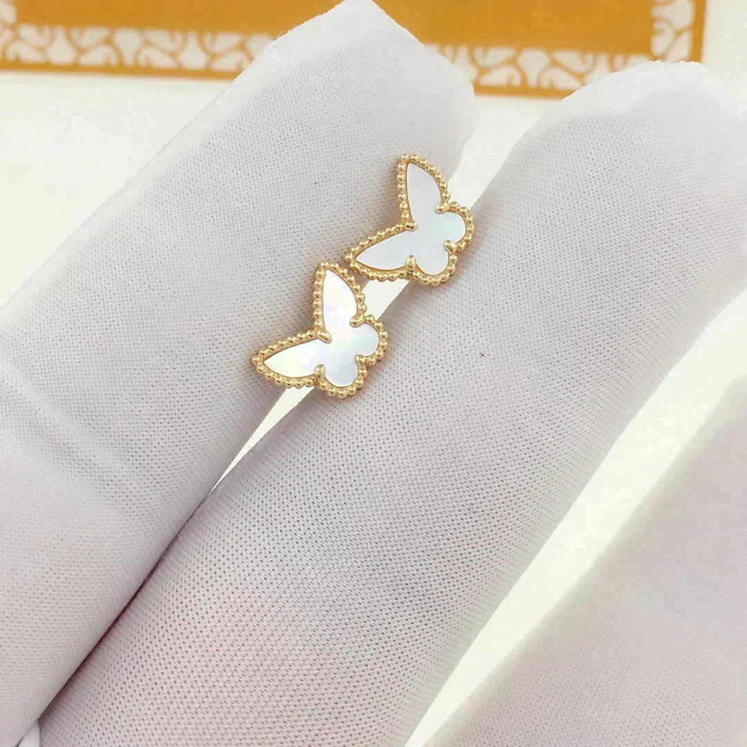 [⭐Hevara Jewelry]SWEET BUTTERFLY MOP EARSTUDS