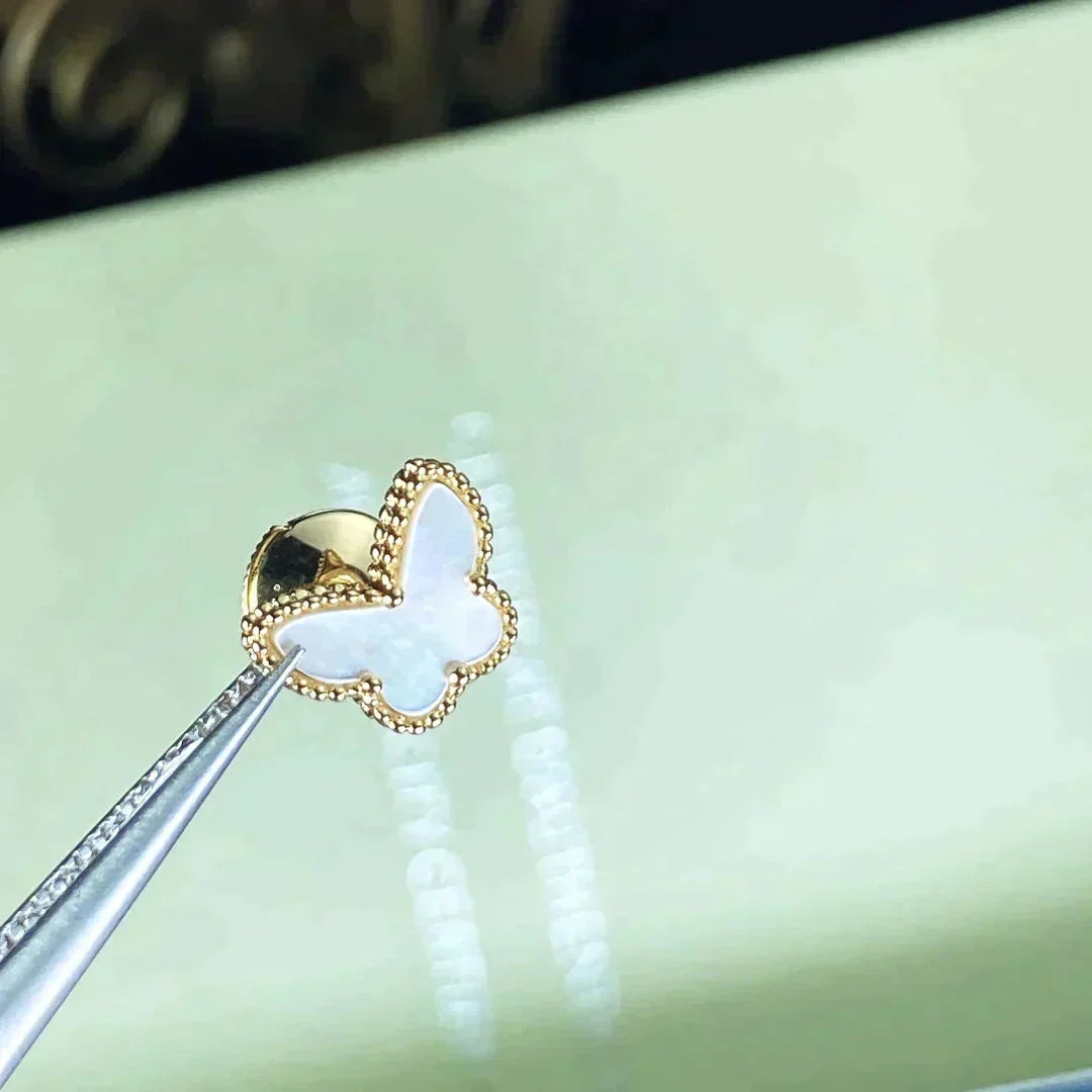 [⭐Hevara Jewelry]SWEET BUTTERFLY MOP EARSTUDS
