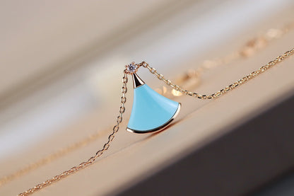 [⭐Hevara Jewelry]DREAM NECKLACE TURQUOISE PINK GOLD