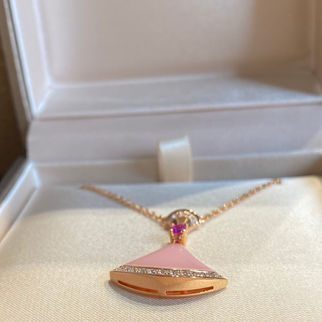 [⭐Hevara Jewelry]DREAM NECKLACE PINK OPAL
