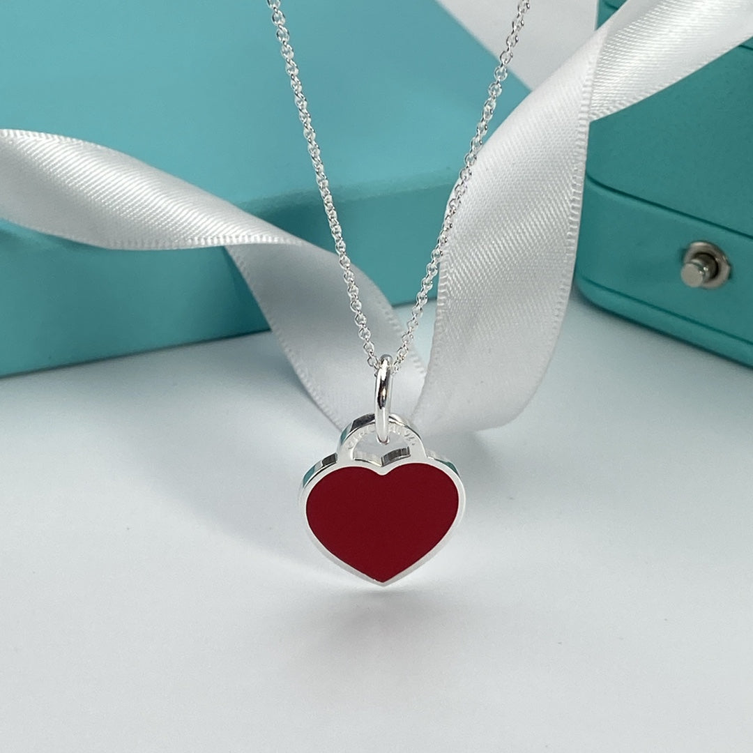 [Hevara Jewelry]HEART PEDANT SILVER NECKLACE