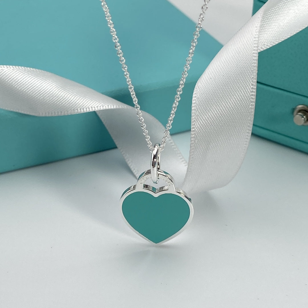 [Hevara Jewelry]HEART PEDANT SILVER NECKLACE