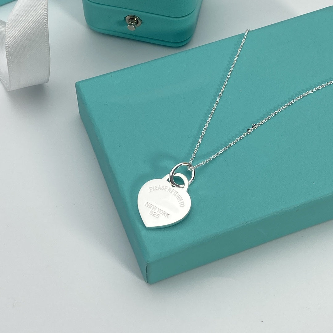 [Hevara Jewelry]HEART PEDANT SILVER NECKLACE