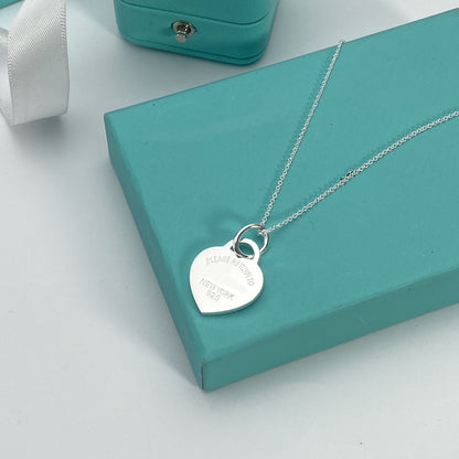 [Hevara Jewelry]HEART PEDANT SILVER NECKLACE