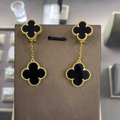 [⭐Hevara Jewelry]CLOVER 2 MOTIFS  EARRINGS (MULTIPLE CHOICESC