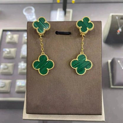 [⭐Hevara Jewelry]CLOVER 2 MOTIFS  EARRINGS (MULTIPLE CHOICESC
