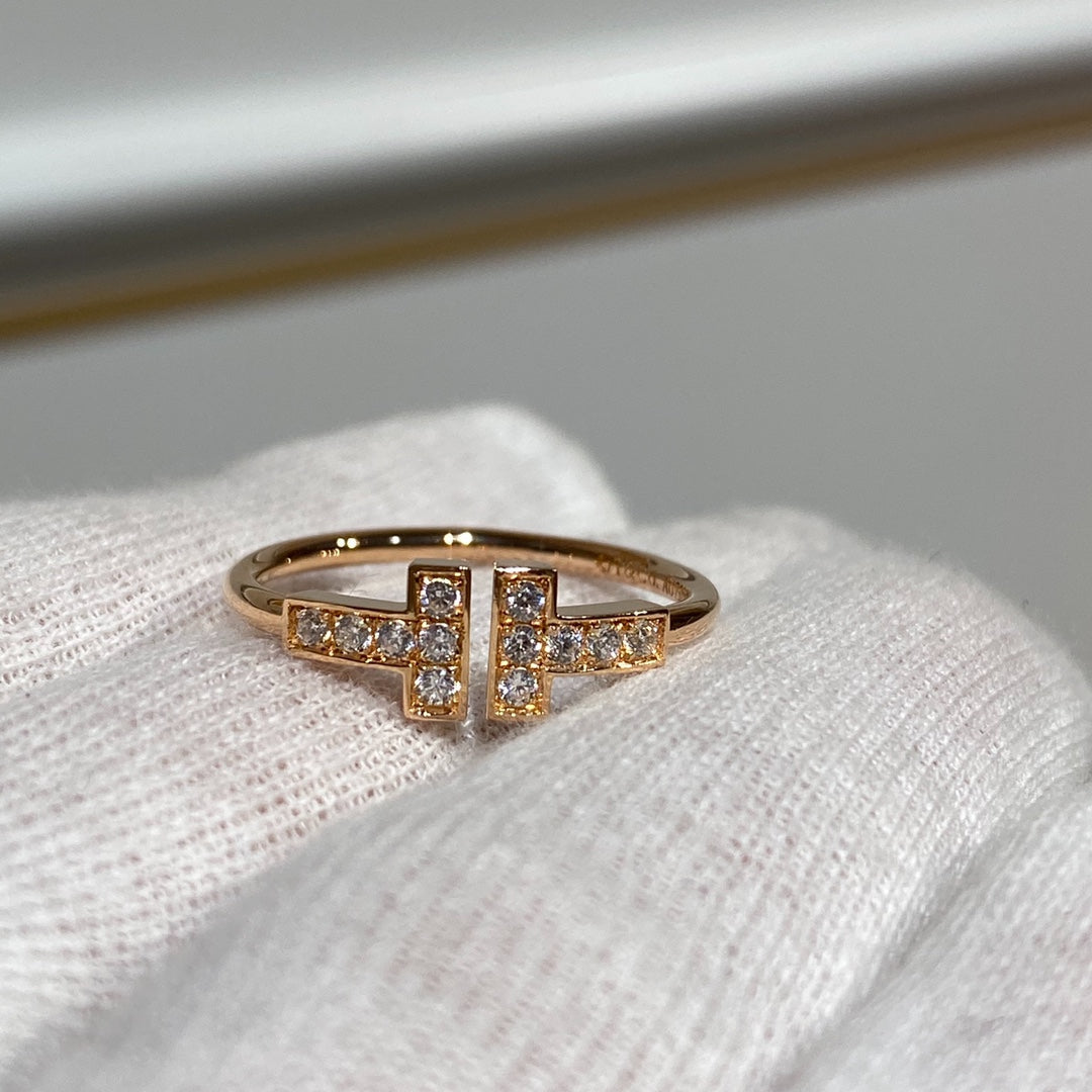 [Hevara Jewelry] WIRE RING DIAMOND PINK GOLD
