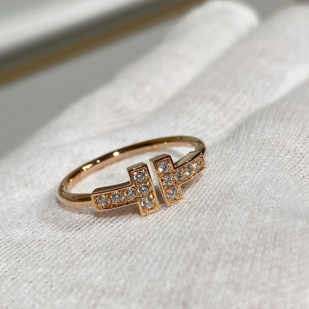 [Hevara Jewelry] WIRE RING DIAMOND PINK GOLD