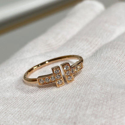 [Hevara Jewelry] WIRE RING DIAMOND PINK GOLD