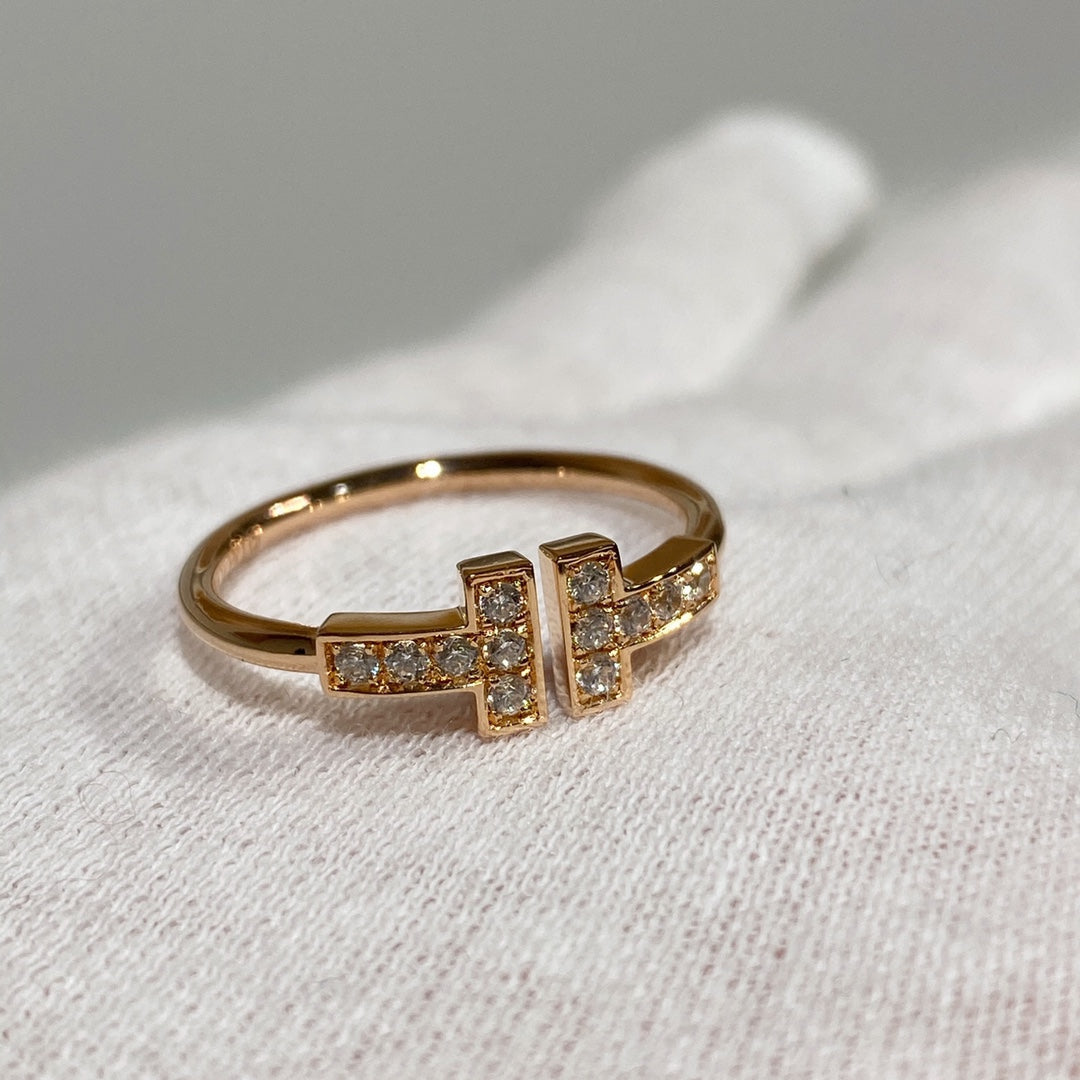[Hevara Jewelry] WIRE RING DIAMOND PINK GOLD