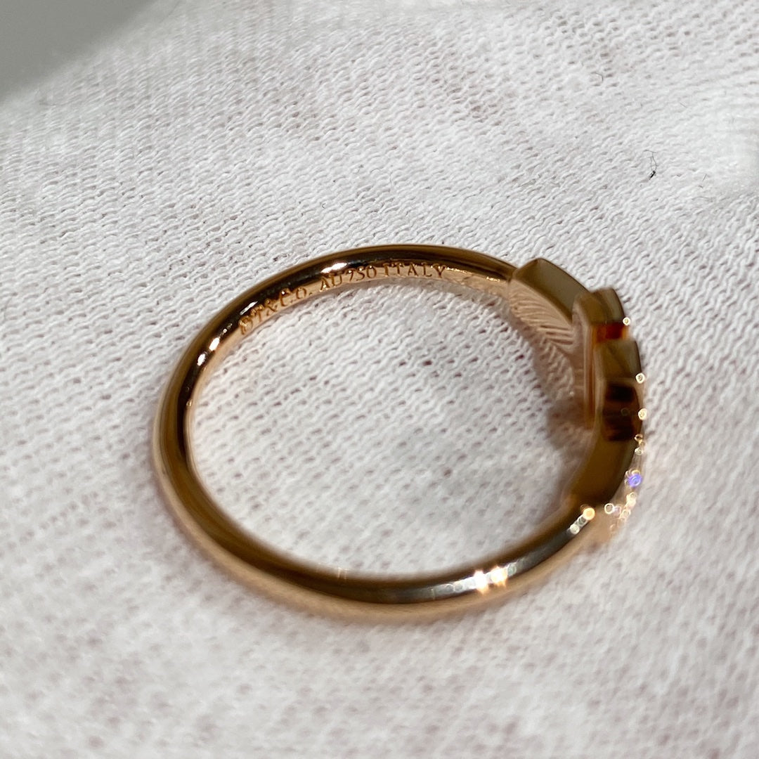 [Hevara Jewelry] WIRE RING DIAMOND PINK GOLD