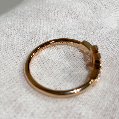 [Hevara Jewelry] WIRE RING DIAMOND PINK GOLD