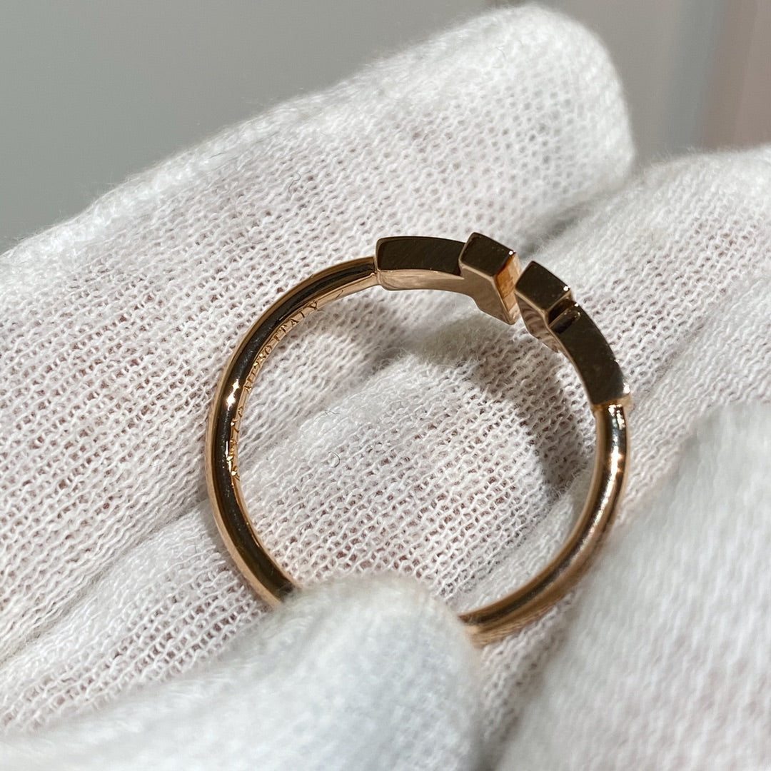 [Hevara Jewelry] WIRE RING DIAMOND PINK GOLD