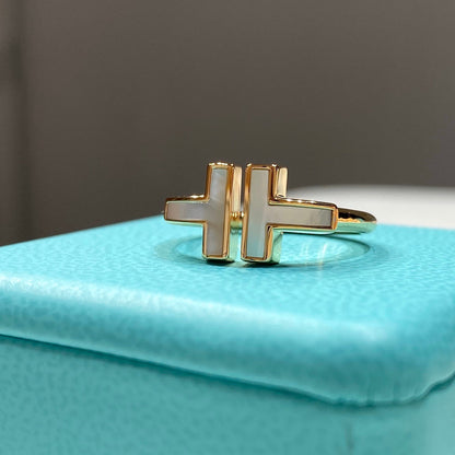 [Hevara Jewelry] WIRE MOP RING PINK GOLD