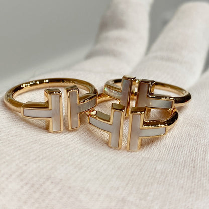 [Hevara Jewelry] WIRE MOP RING PINK GOLD