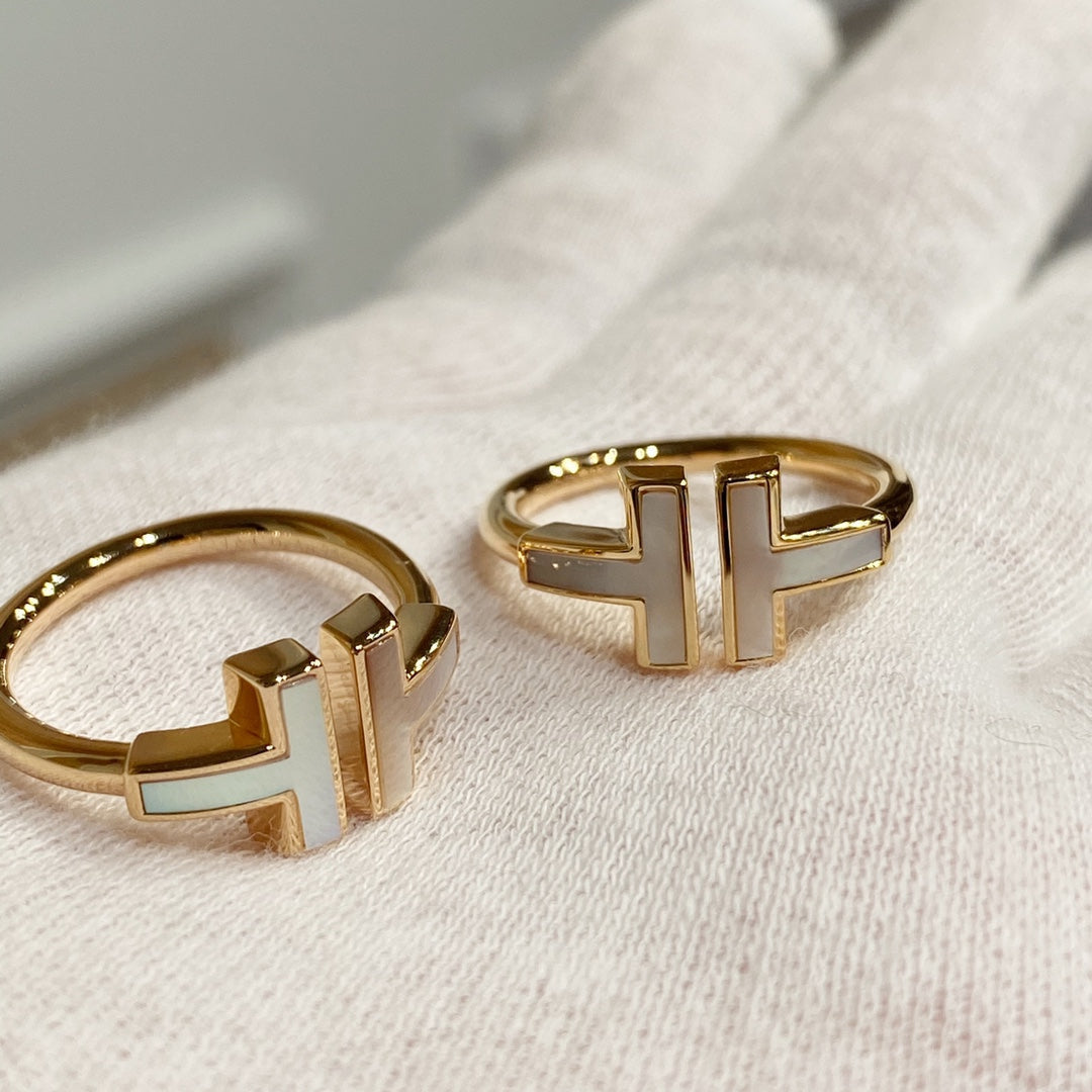 [Hevara Jewelry] WIRE MOP RING PINK GOLD