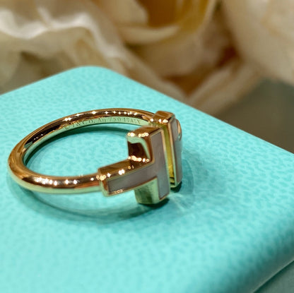 [Hevara Jewelry] WIRE MOP RING PINK GOLD