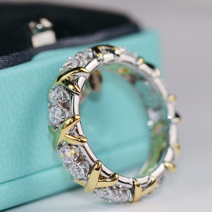 [Hevara Jewelry]SIXTEEN STONE RING GOLD