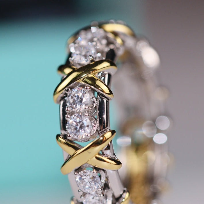 [Hevara Jewelry]SIXTEEN STONE RING GOLD