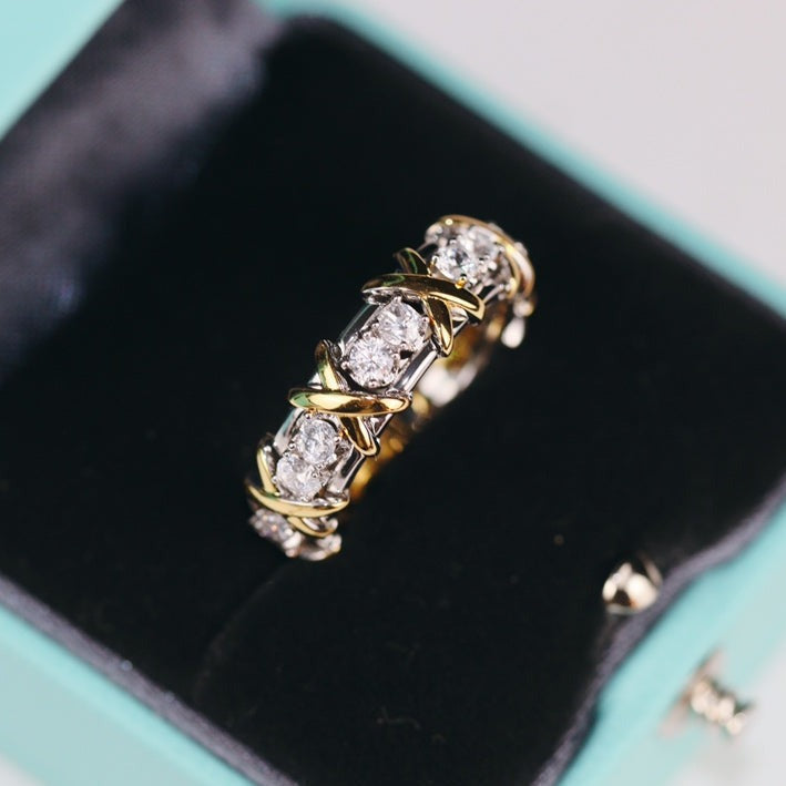 [Hevara Jewelry]SIXTEEN STONE RING GOLD