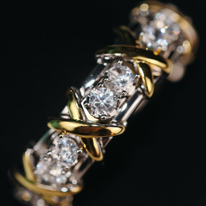 [Hevara Jewelry]SIXTEEN STONE RING GOLD
