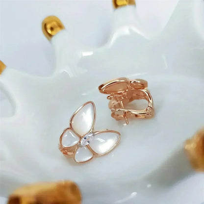 [⭐Hevara Jewelry]BUTTERFLY MOP DIAMOND EARRINGS