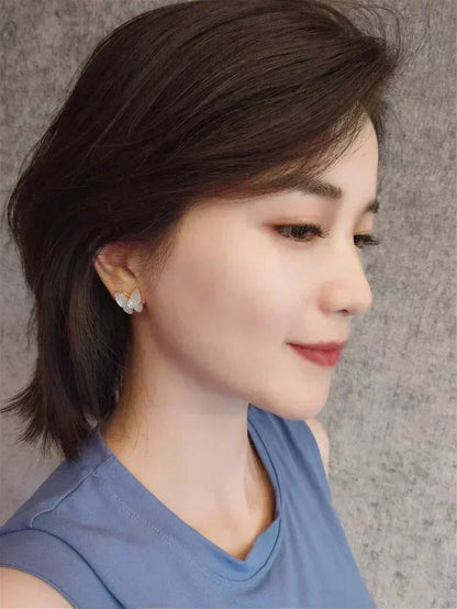 [⭐Hevara Jewelry]BUTTERFLY MOP DIAMOND EARRINGS