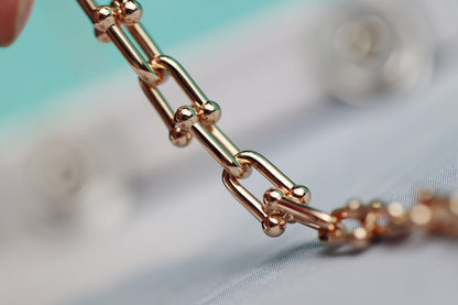 [Hevara Jewelry]HARDWEAR LINK GOLD NECKLACE