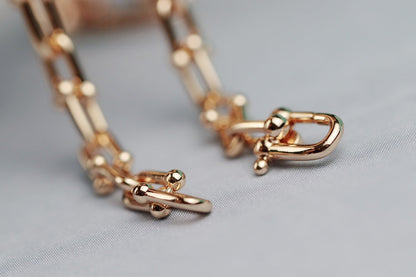 [Hevara Jewelry]HARDWEAR LINK GOLD NECKLACE
