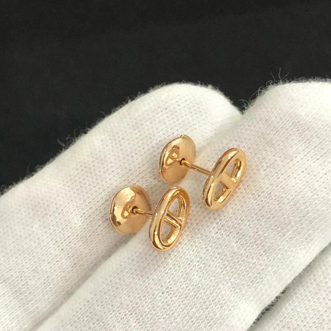 [⭐Hevara Jewelry]CHAINE SMALL EARRINGS GOLD AND SILVER