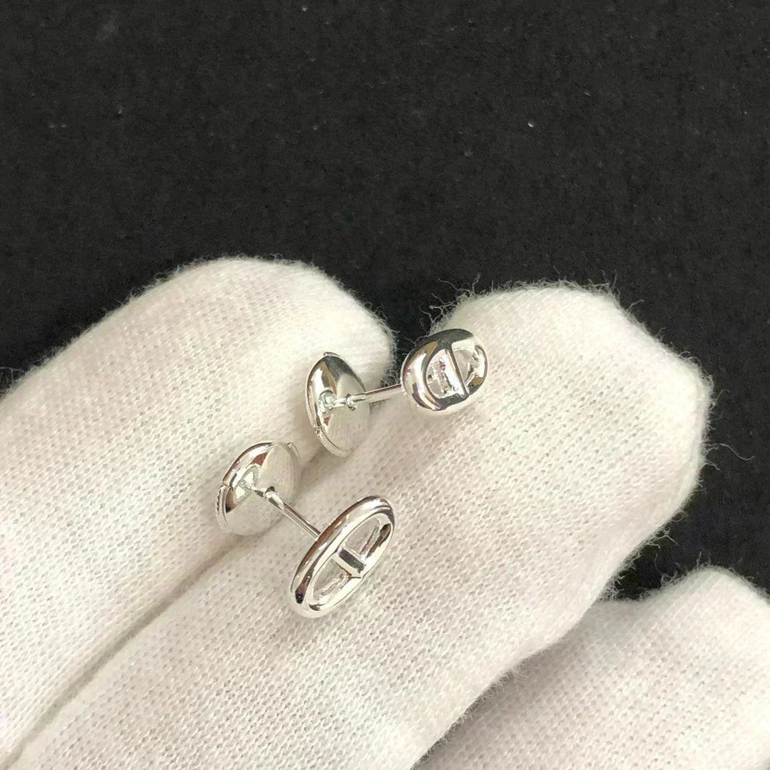 [⭐Hevara Jewelry]CHAINE SMALL EARRINGS GOLD AND SILVER