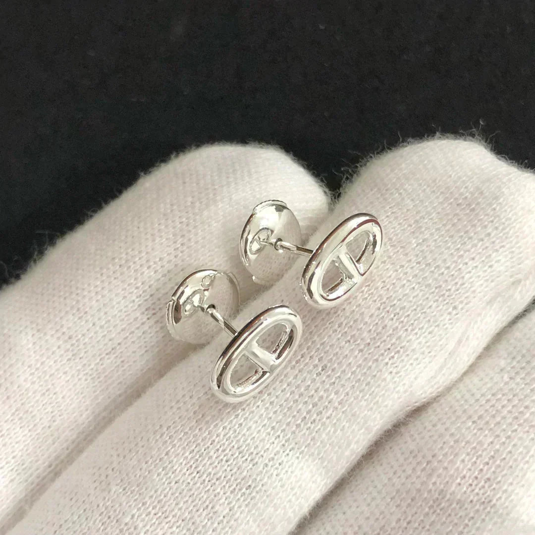 [⭐Hevara Jewelry]CHAINE SMALL EARRINGS GOLD AND SILVER
