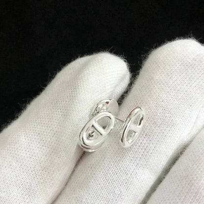 [⭐Hevara Jewelry]CHAINE SMALL EARRINGS GOLD AND SILVER