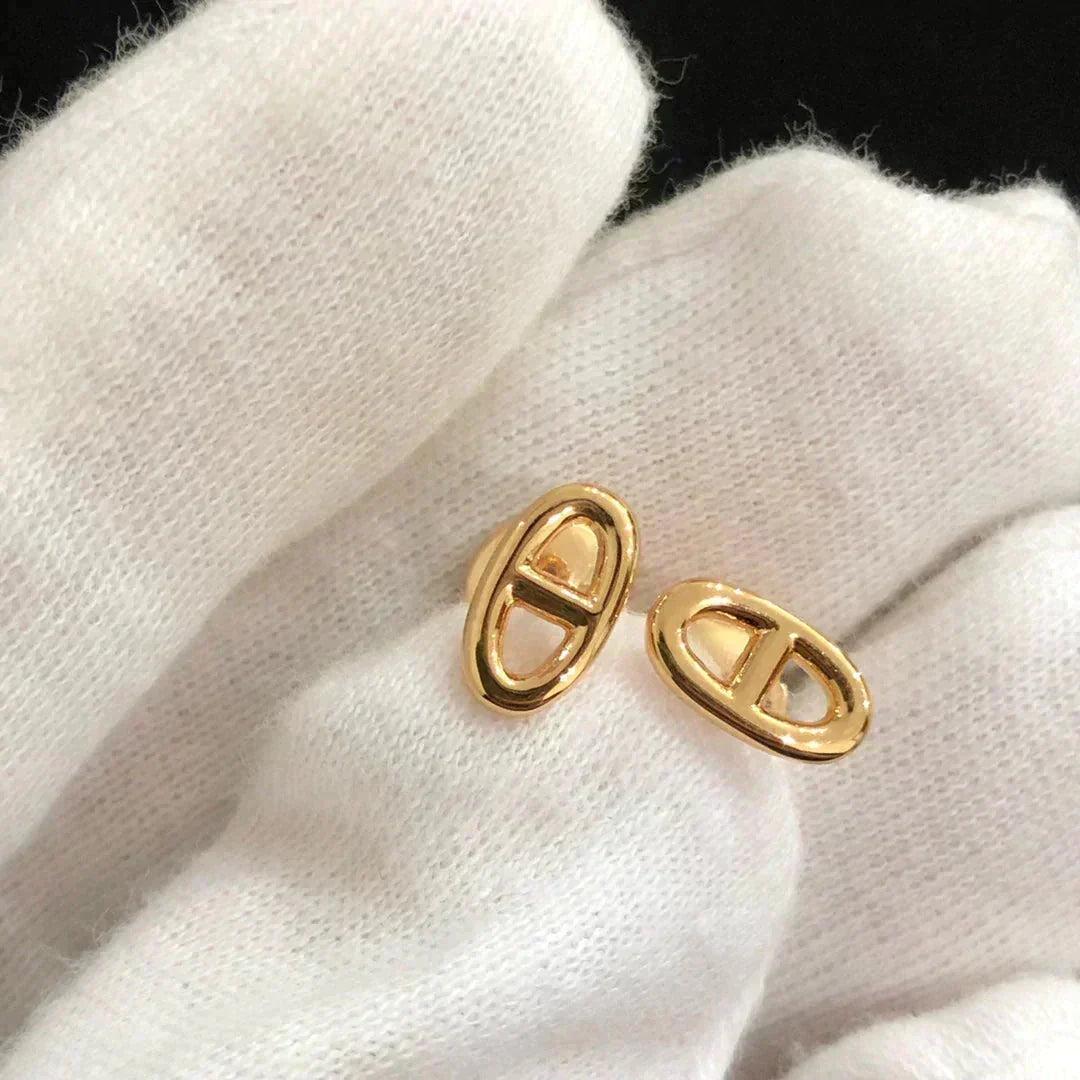 [⭐Hevara Jewelry]CHAINE SMALL EARRINGS GOLD AND SILVER
