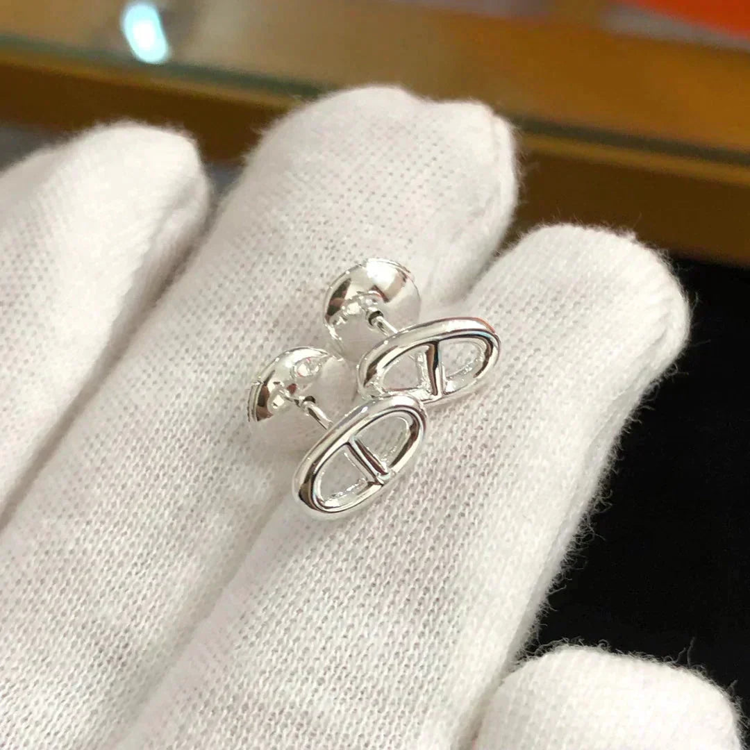 [⭐Hevara Jewelry]CHAINE SMALL EARRINGS GOLD AND SILVER