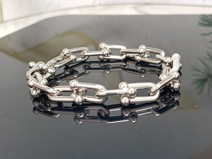 [Hevara Jewelry]HARDWEAR BRACELET PINK GOLD AND SILVER DIAMOND