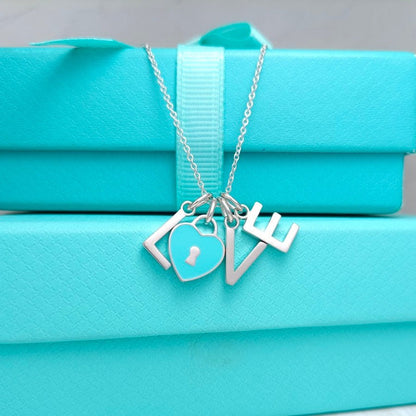 [Hevara Jewelry]LOVE TEXT PEDANT NECKLACE