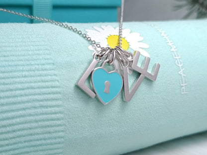 [Hevara Jewelry]LOVE TEXT PEDANT NECKLACE