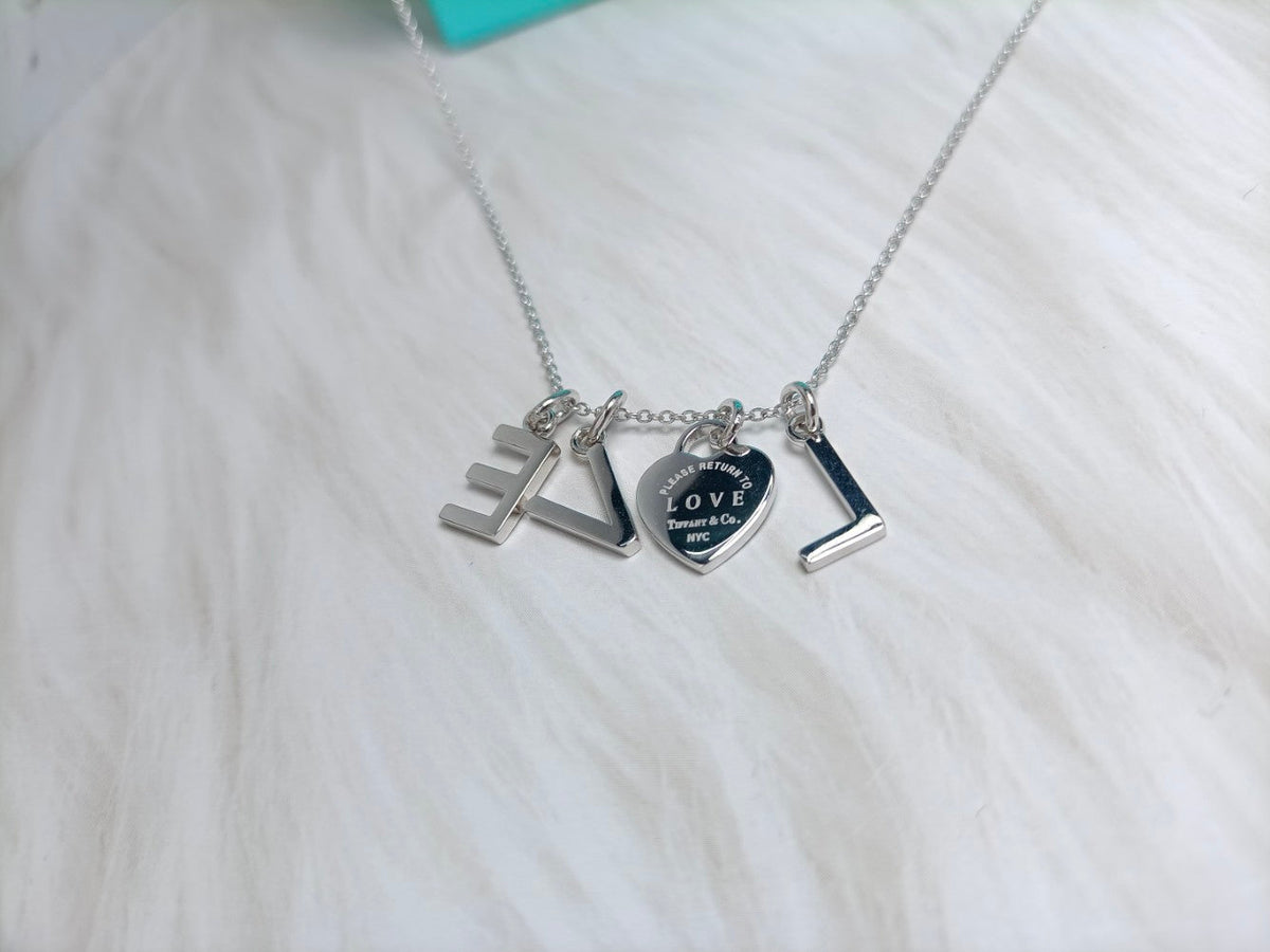 [Hevara Jewelry]LOVE TEXT PEDANT NECKLACE