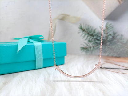 [Hevara Jewelry]BIG SMILE PEDANT DIAMOND NECKLACE