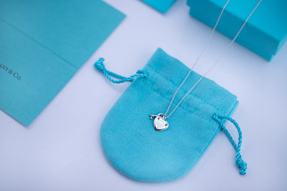[Hevara Jewelry]KEY AND HEART SILVER NECKLACE