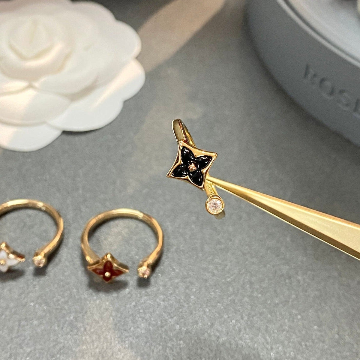[⭐Hevara Jewelry]STAR 1 DIAMOND OPEN RING