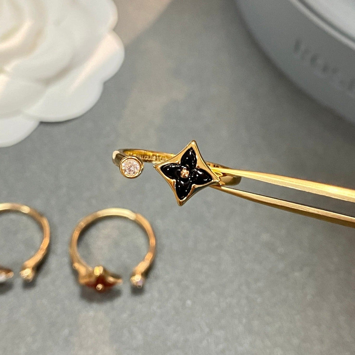 [⭐Hevara Jewelry]STAR 1 DIAMOND OPEN RING