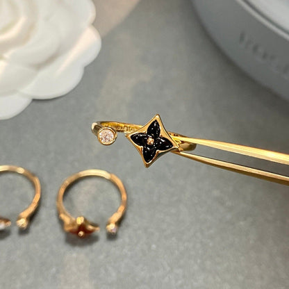 [⭐Hevara Jewelry]STAR 1 DIAMOND OPEN RING