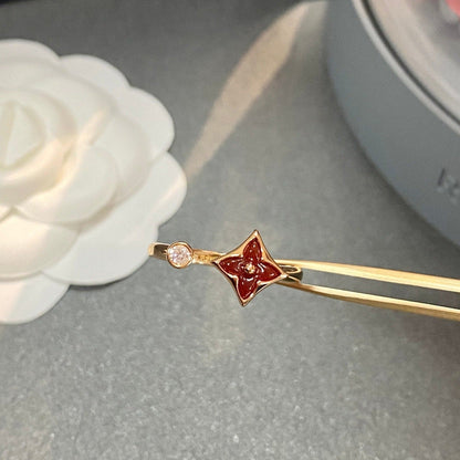 [⭐Hevara Jewelry]STAR 1 DIAMOND OPEN RING